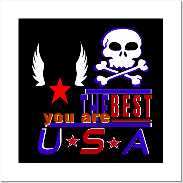 You Are The Best USA Design Of Sea Pirates Wall Art by Top-you